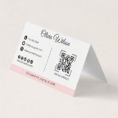 QR Code Visiter mon site Internet Carte de visite  (Dos)