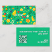 QR-code voedingsdeskundige Visitekaartje (Voorkant / Achterkant)
