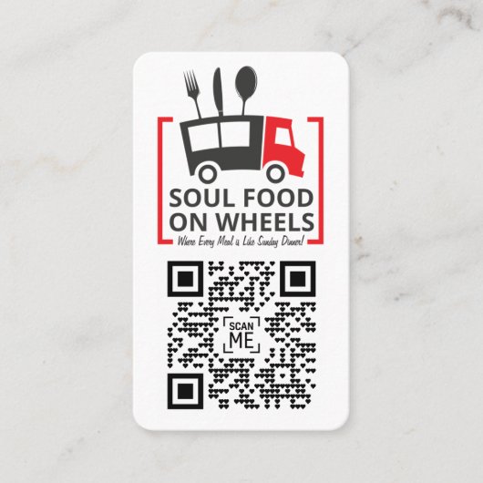 QR-code - Voeg uw Logo en code toe! - Contactkaartje (Voorkant)