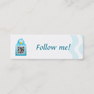 QR-code Volg me het sjabloon voor visitekaartjes (