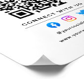 QR-code volgt scannen om verbinding te maken met o Poster (Hoek)