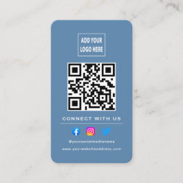 QR-code volgt scannen om verbinding te maken met o Visitekaartje