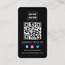 QR-code volgt scannen om verbinding te maken met z Visitekaartje