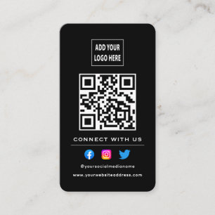 QR-code volgt scannen om verbinding te maken met z Visitekaartje