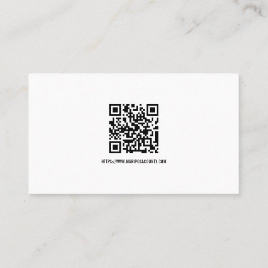 QR-code voor aangepaste Dispatcher Emergency Servi Visitekaartje (Achterkant)