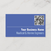 QR-code voor auteur- en scheepsingenieurs Visitekaartje (Achterkant)