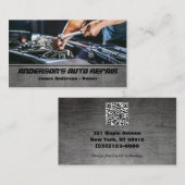 QR-code voor automatische reparatie van auto's Visitekaartje (Voorkant / Achterkant)