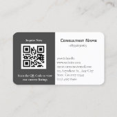 QR-code voor  consultant Visitekaartje (Achterkant)