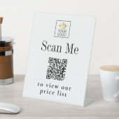 QR-code voor de lijst met bedrijfsprijzen Reclamebord Met Voetstuk (Insitu)