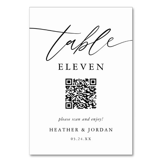 QR-code voor echt huwelijk Kaart (Voorkant)