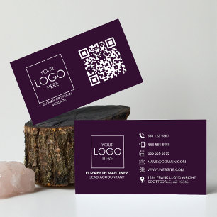 QR Code Voor en Achter Zakelijke Logo Professionee Visitekaartje