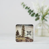 QR-code voor het schilderen van het professionele Vierkante Visitekaartje (Staand voorkant)