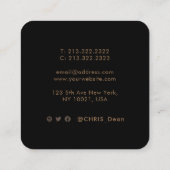 QR-code voor het schilderen van het professionele Vierkante Visitekaartje (Achterkant)