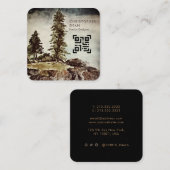 QR-code voor het schilderen van het professionele Vierkante Visitekaartje (Voorkant / Achterkant)