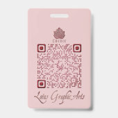 QR-code voor multifunctioneel gebruik Badge (Achterkant)