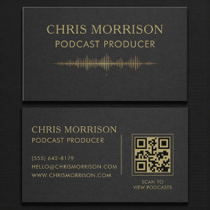 QR-code voor podcastproducent Zwart Goud Visitekaartje