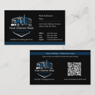 QR-code voor professioneel vrachtwagenvervoerbedri Visitekaartje
