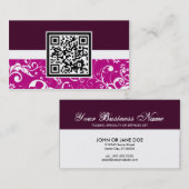 QR-code voor professionele klever Visitekaartje (Voorkant / Achterkant)