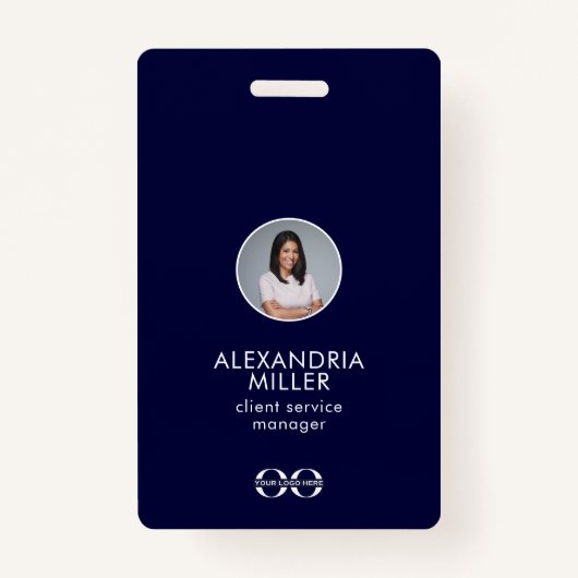 QR-code voor professionele werknemers Badge (Voorkant)