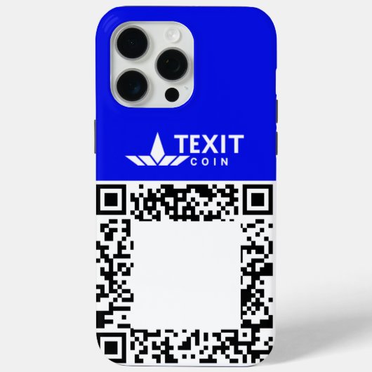 QR-code voor tekstmunten Case-Mate iPhone Case (Achterkant)
