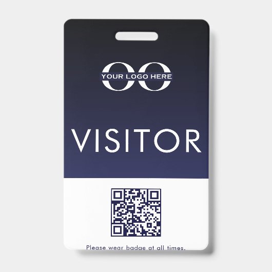 QR-code voor visitekaartje van Logo Badge (Front)