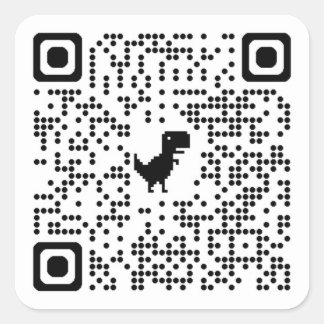 QR-code voorverkopen Vierkante Sticker