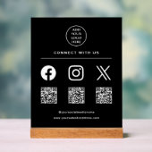 QR Code Votre Logo Suivre Analysez-moi Se connecte (Neutre)