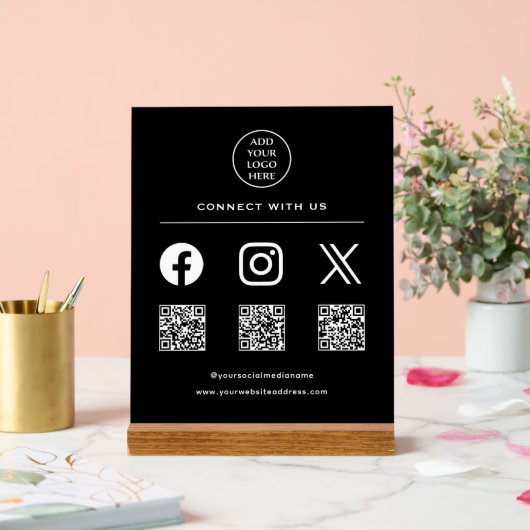 QR Code Votre Logo Suivre Analysez-moi Se connecte (Mariage)