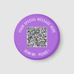 QR Code Votre Texte Special Surprise Magnet Don<br><div class="desc">Choisissez Couleurs et Police - Magnets avec votre code QR spécial Infos et texte personnalisé Cadeau magnétique moderne personnalisé - Ajouter votre code QR - Image ou logo - photo / Texte - Nom ou autre info / message - Redimensionner et déplacer ou supprimer / Ajouter des éléments - Image...</div>