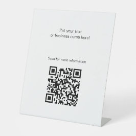 QR-code Vrij Staand voetstuk teken Reclamebord Met Voetstuk