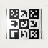 qr-code wandkleed (Voorkant (horizontaal))