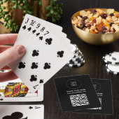QR-code Website Adres Logo Scan Barcode Custom Pokerkaarten (Insitu)