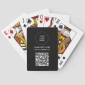 QR-code Website Adres Logo Scan Barcode Custom Pokerkaarten (Achterkant)