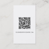 QR code website Custom logo Business Social Media  Visitekaartje (Achterkant)