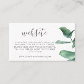 QR code website moderne eucalyptus botanisch Informatiekaartje (Voorkant)