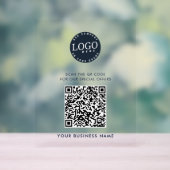 QR Code Website toevoegen Business Logo Simple Acryl Bord (Neutraal)
