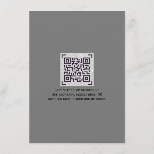QR Code Weddenschap RSVP - Gegevens voor hotel Web Informatiekaartje (Achterkant)