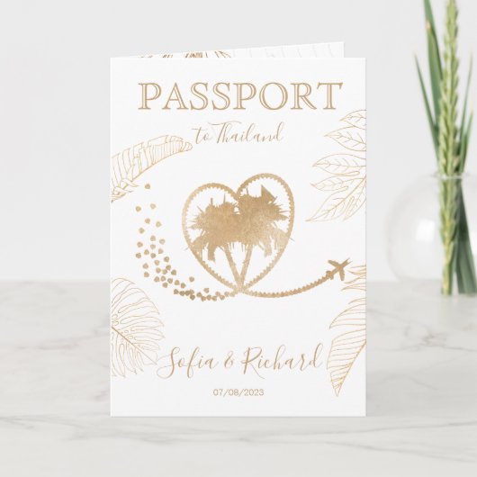 QR Code Wedding Destination Passport Wereldkaart (Voorkant)