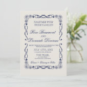 QR Code Wedding Invitation | Elegant Old Money (Debout devant)