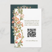 QR-code Wedding Website Info Enclosure Informatiekaartje (Voorkant / Achterkant)