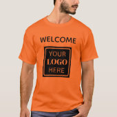 QR Code Welkom Zakelijk Logo T-shirt (Voorkant)