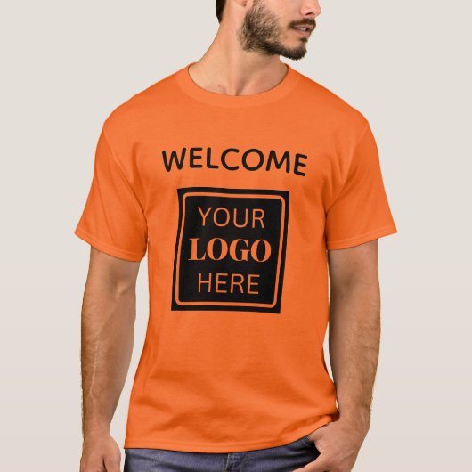 QR Code Welkom Zakelijk Logo T-shirt (Voorkant)