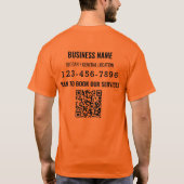 QR Code Welkom Zakelijk Logo T-shirt (Achterkant)
