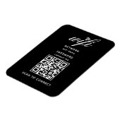 QR Code Wifi Internet Wachtwoord Zwart Flexibel Magneet (Linkerzijde)