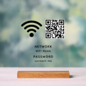 QR Code Wifi Mot de passe et réseau personnalisé (Neutre)