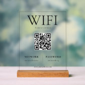 QR-code WIFI-netwerk Scannen om verbinding te make Acryl Bord (Neutraal)