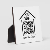 QR Code Wifi Scan to Connect is op het huis Fotoplaat (Voorkant)