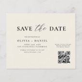 QR Code Wildflower Bewaar de trouwdatum Flyer (Achterkant)