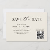 QR Code Wildflower Bloemen Huwelijk Save The Date (Achterkant)
