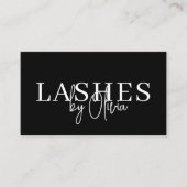 QR Code Wimpers Technicus Moderne Typografie Visitekaartje (Voorkant)